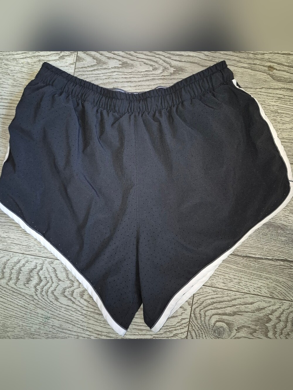 Rabbit Black Women's Athletic Shorts with White Trim